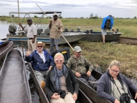 2018 10 26 Okawango Delta ausf gehts mit den Mokoro Booten