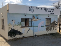 2018 10 27 Makgadikgade Salzpfanne Einfahrt Nata Sanctuary