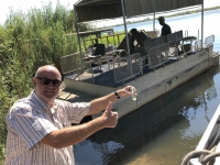 2018 10 28 Chobe Nationalpark Bootsfahrt Wasserentnahme