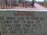 Warnung vor Wildtieren