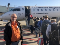 Brüssel Einsteigen in Flieger nach München