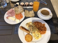 2019 03 05 Falklandinseln Erstes Frühstück im SB_Restaurant