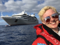 2019 03 16 Tristan da Cunha mit dem Zodiac zurück zum Schiff