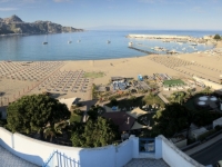 2019 05 24 Giardini Naxos Blick vom Hotelbalkon im 5 OG