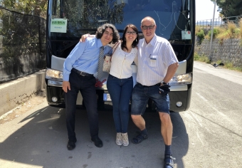 2019 05 30 Cefalu mit Busfahrer Angelo und RLin Gloria