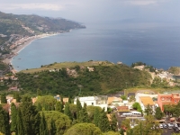 Blick von Taormina hinunter