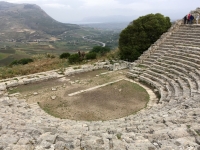 Segesta Griechisches Theater mit schönem Ausblick