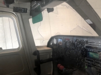Blick in das Cockpit