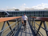 2019 08 02 Caudebec en Caux auf gehts mit dem Rad vom Schiff