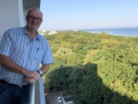 2019 08 23 Kolberg Blick vom Hotelbalkon auf Ostsee