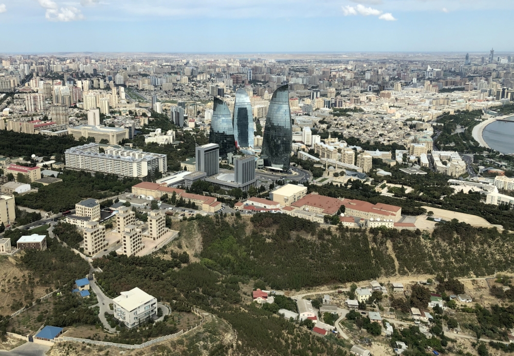 2019 09 09 Baku Blick vom Fernsehturm auf die Stadt