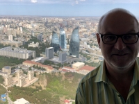 2019 09 09 Baku Blick vom Fernsehturm auf die Flame Towers