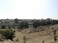 2019 09 28 Samarkand Nekropole Shaki Zinda mit Friedhof ausserhalb