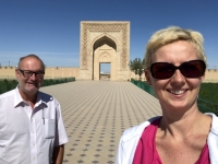 2019 09 30 Fahrt nach Buchara Eingangstor der Karawansarei Rabat e Malik
