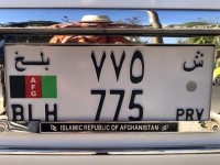 2019 10 01 Buchara Nummerntafel Afghanistan