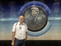2019 10 03 Taschkent U_Bahn Station mit russ Kosmonaut  Juri Gagarin