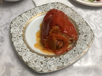 Abendessen gefüllter Paprika