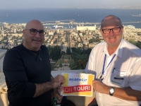 2019 11 28 Haifa mit Blick auf die Bahai Gärten mit RL Ameed Reisewelt on Tour