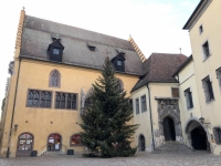 Altes Rathaus mit Weihnachtsbaum