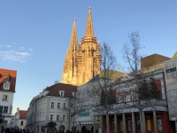 Erster Blick auf den Regensburger Dom