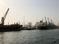 2020 02 14 Ausfahrt im Hafen von Dakar