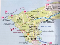2020 02 14 Rechts unten von Dakar liegt die Insel Goree