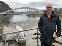 2020 03 03 Aussig Brücke Dr Edvard Benes über die Elbe