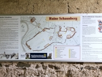 Burgruine Schaunberg Geschichtstafel