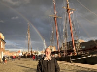 Regenbogen im alten Hafen