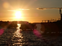 Sonnenuntergang im alten Hafen