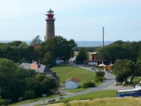 Blick vom Peilturm zum Leuchtturm