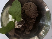 Dessert Eisbecher Schokolade