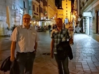 Mit Eric im nächtlichen Bratislava