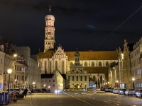 Basilika St Ulrich bei Nacht