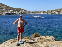 2021 05 24 Patmos Petra Strand mit Blick auf Grikos