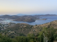 2021 05 24 Patmos Abendlicher Blick auf Skala von Chora aus