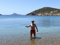 Erfolgreiche Wasserentnahme Mittelmeer auf der Insel Patmos