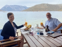 2021 05 30 Kalymnos Perfektes Frühstück am Strand von Emborios