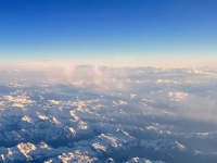 Überflug über die Alpen