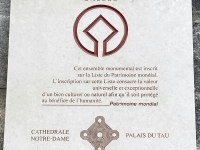 Reims-Kathedrale-Notre-Dame-Palais-du-Tau-und-Kloster-Saint-Remi-Tafel-1