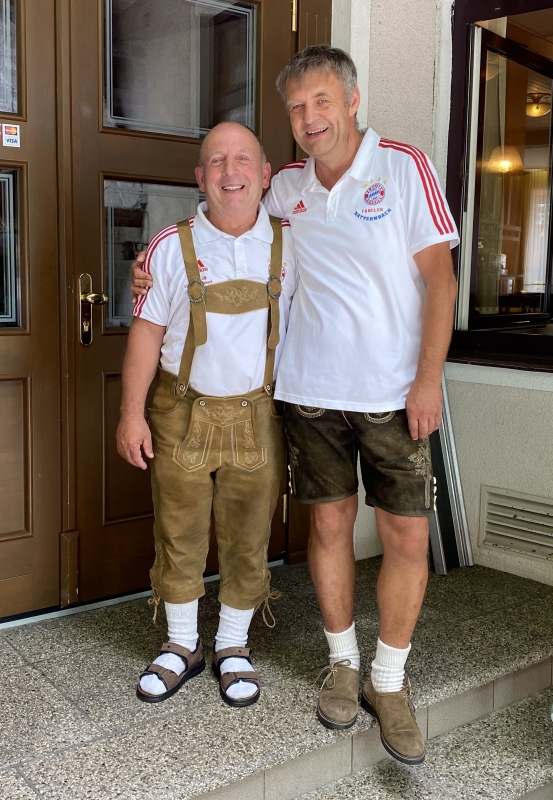 Werner mit Fanclub Obmann Hannes