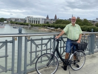 2021 08 07 Mainz Mit dem Fahrrad über die Rheinbrücke