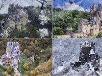 Burg Eltz in Vier Jahreszeiten