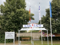 Anlegen und Ausflugsausstieg in Karlstadt