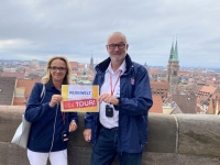 2021 08 24 Nürnberg Blick von Burg Reisewelt on Tour mit Kollegin Dagmar