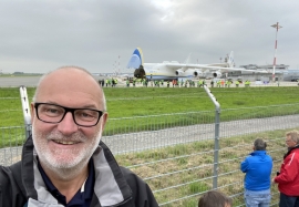 2021 10 05 Landung des größten Flugzeuges der Welt der Antonov 225 in Linz