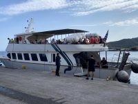Unser Boot zur Insel Chalki