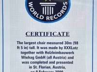 Eintrag im Guinness Buch der Rekorde
