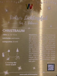 Christbaum Tafel
