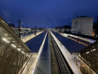 Welser Bahnhof von oben